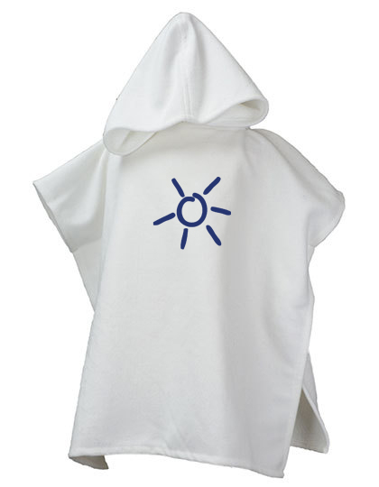 Bild von Handtuch Poncho "Sonne" für Kinder